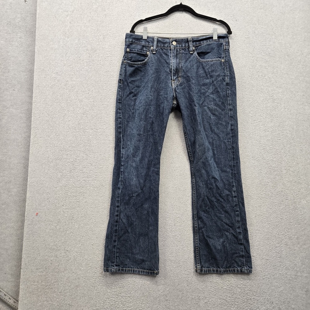 Levi's 527 Men Jeans 34X30 Blue Denim Bootcut Slim 28" Inseam